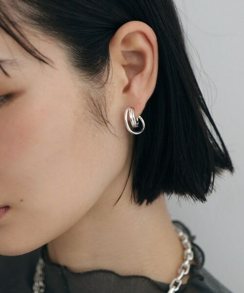 COCOSHNIK ONKITSCH / ココシュニックオンキッチュ ピアス・イヤリング | シルバー オービットピアス | 詳細7