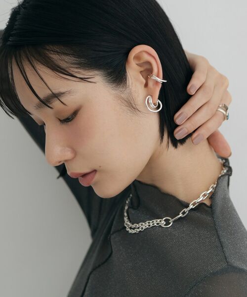 COCOSHNIK ONKITSCH / ココシュニックオンキッチュ ピアス・イヤリング | シルバー オービットイヤカフM | 詳細6