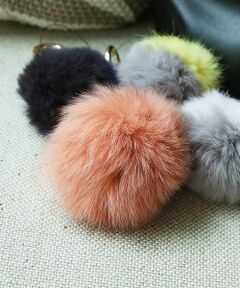 collex / コレックス キーホルダー・ストラップ | 【NEI】ラビットファーポンポン