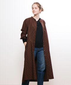 collex / コレックス ワンピース | ストライプギンガムシャツワンピース