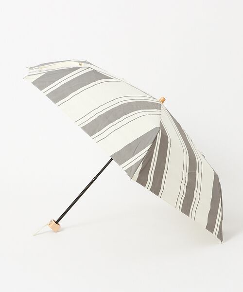 晴雨兼用 日傘 ミックススストライプ折り畳み傘