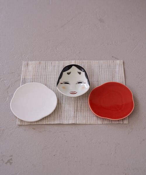 collex / コレックス 食器 | 【Teshio/テシオ】三つ雲　豆皿　2枚セット 紅白 | 詳細8