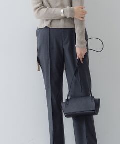 【Ampersand/アンパサンド】タンニングレザーフラップミニショルダーバッグ