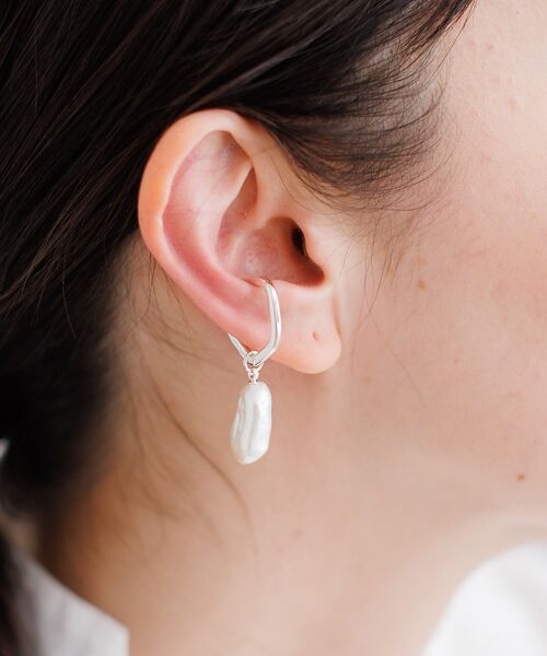 【Lemme./レム】Hang Pearl Earcuff　イヤーカフ