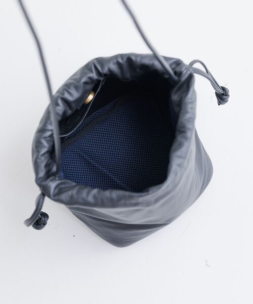 collex / コレックス ショルダーバッグ | 【Ampersand】ウォッシャブルレザーポーチ 巾着バッグ | 詳細15