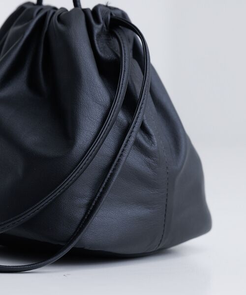 collex / コレックス ショルダーバッグ | 【Ampersand】ウォッシャブルレザーポーチ 巾着バッグ | 詳細17