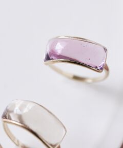 【Elodie Pavie】 Rectangle Ring K24GP 13号