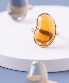 【Elodie Pavie】 Feve Bague Ring K24GP 13号