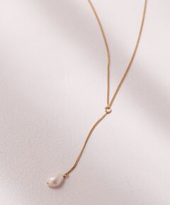 【MERAKI】Gold Pearl Drop Necklace