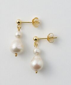 collex / コレックス ピアス・イヤリング | 【Ljud/ユード】ガラスバロックパールツインピアス