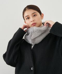 【HELEN MOORE】 Cowl ファー ネックウォーマー