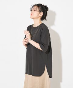 【接触冷感・UVカット】コンパクトクールチュニックTシャツ