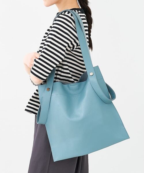 collex / コレックス トートバッグ | 【WEB限定】【BEAURE/ヴュレ】カウレザー 2WAY ハンドル トートバッ（ブルー）