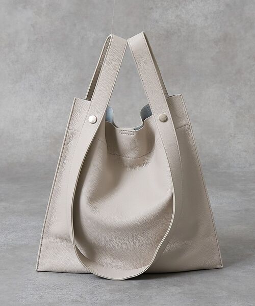 collex / コレックス トートバッグ | 【WEB限定】【BEAURE/ヴュレ】カウレザー 2WAY ハンドル トートバッ（アイボリー）