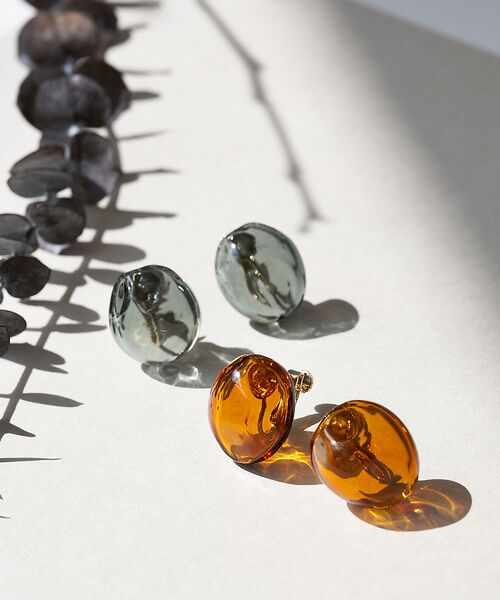 collex / コレックス ピアス・イヤリング | 【別注】【HARIO Lampwork Factory】イヤリングサンストーン | 詳細3