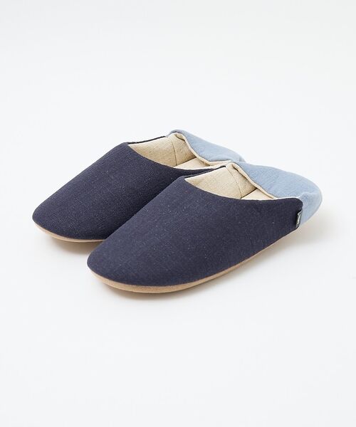 collex / コレックス BOOK | リネンルームシューズ L（ネイビー）