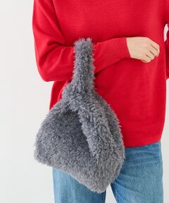 【WEB限定】【EARTH MADE】CURLY FUR MARCHEBAG フ