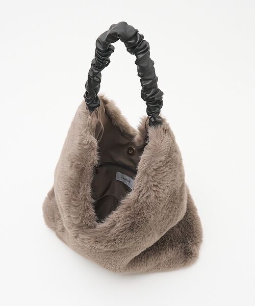 collex / コレックス トートバッグ | 【WEB限定】【CACHELLIE】FUR TOTEBAG　ギャザーハンドルファ | 詳細7