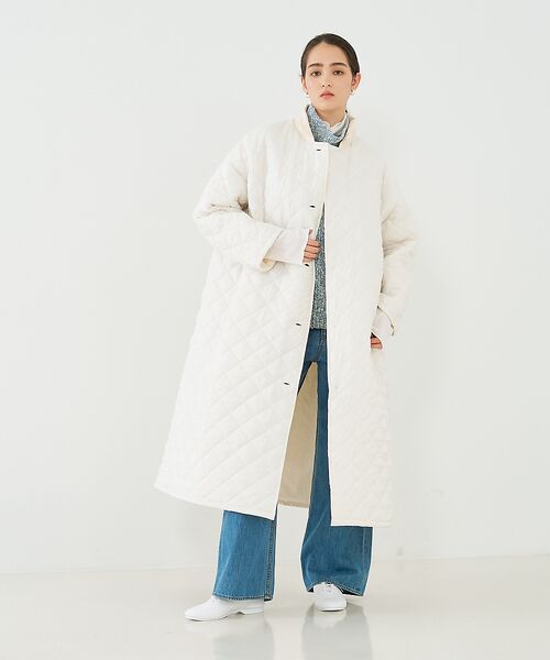 collex / コレックス ステンカラーコート | 【yarmo/ヤーモ】Quilting Lab Coat キルティングラボコート | 詳細4