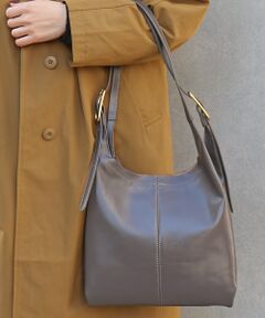 collex / コレックス ショルダーバッグ | 【WEB限定】【BEAURE/ヴュレ】カウレザー トライアングル トートバッグ