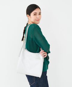 collex / コレックス ショルダーバッグ | 【WEB限定】【BEAURE/ヴュレ】カウレザー トライアングル トートバッグ