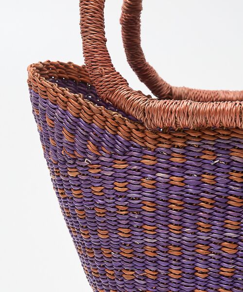 collex / コレックス かごバック | ニャリガバスケット ニケチェック S ライラック | 詳細12