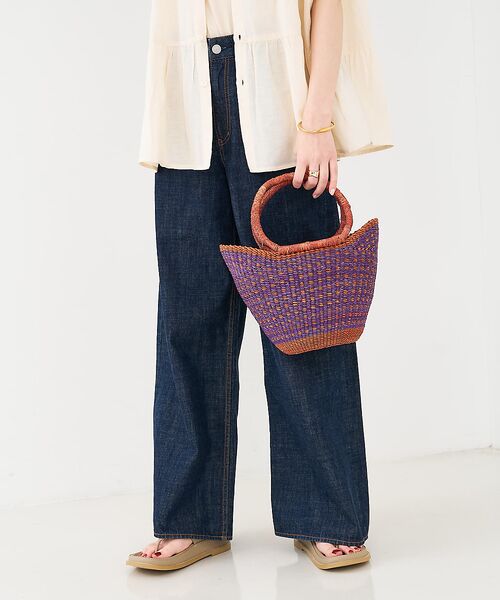 collex / コレックス かごバック | ニャリガバスケット ニケチェック S ライラック | 詳細4