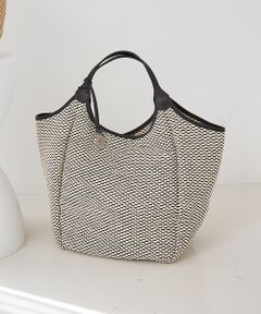 collex / コレックス トートバッグ | 【MARCO MASI】【別注】 レザーハンドル ラフィア トートバッグL