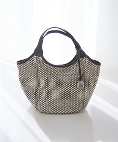 collex / コレックス トートバッグ | 【MARCO MASI】別注 レザーハンドル ラフィア 2WAYトートバッグ M