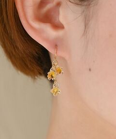 collex / コレックス ピアス・イヤリング | 【HARIO Lampwork Factory】ピアス ひとふさのミモザ イエロ