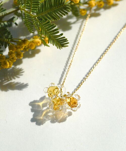 collex / コレックス ネックレス・ペンダント・チョーカー | 【HARIO Lampwork Factory】ネックレス ひとふさのミモザ イ | 詳細1