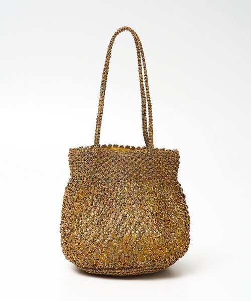 collex / コレックス トートバッグ | 【ANANS】SMALL マクラメメタリック ラウンド トートバッグ | 詳細2