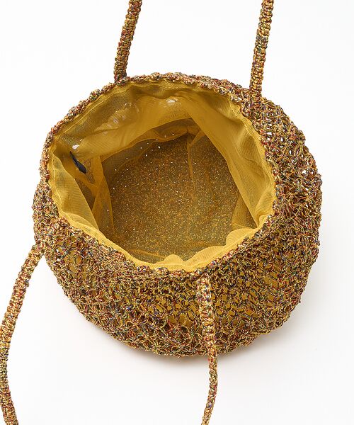 collex / コレックス トートバッグ | 【ANANS】SMALL マクラメメタリック ラウンド トートバッグ | 詳細4