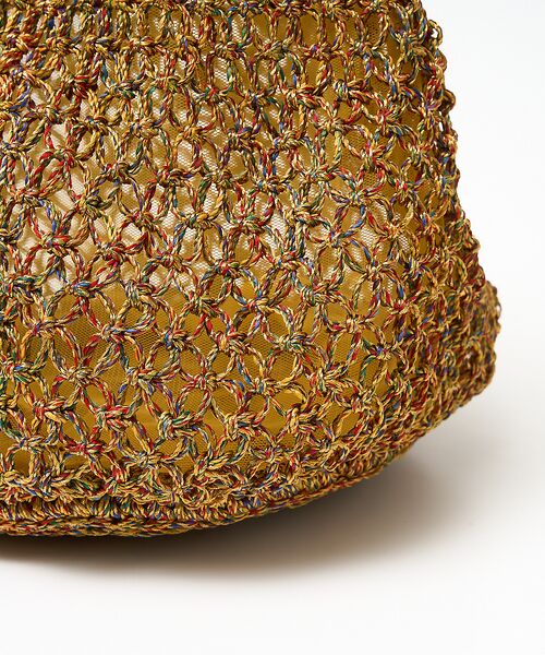 collex / コレックス トートバッグ | 【ANANS】SMALL マクラメメタリック ラウンド トートバッグ | 詳細6
