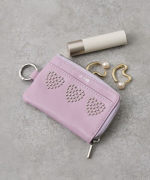 collex / コレックス 財布・コインケース・マネークリップ | 【WEB限定】【BEAURE/ヴュレ】ハートスタッズフラグメントケース（ラベンダー）