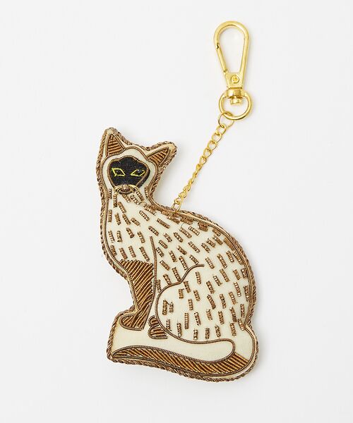 collex / コレックス キーホルダー・ストラップ | ザリ刺繍キャットキーホルダー | 詳細2