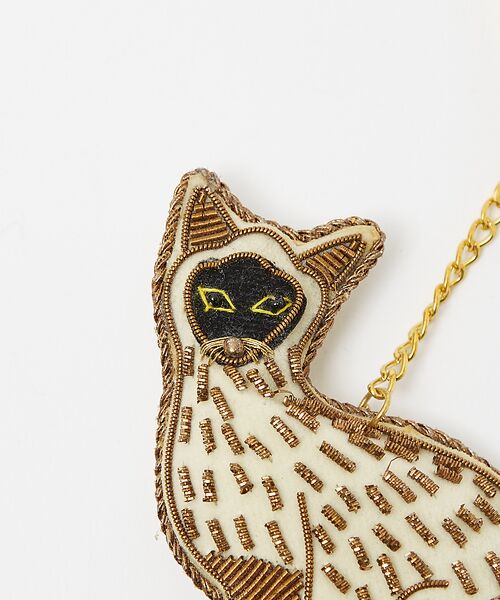collex / コレックス キーホルダー・ストラップ | ザリ刺繍キャットキーホルダー | 詳細4