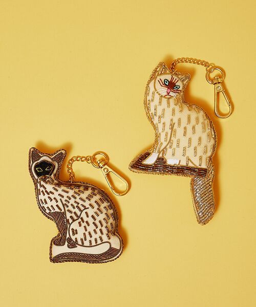 collex / コレックス キーホルダー・ストラップ | ザリ刺繍キャットキーホルダー | 詳細5