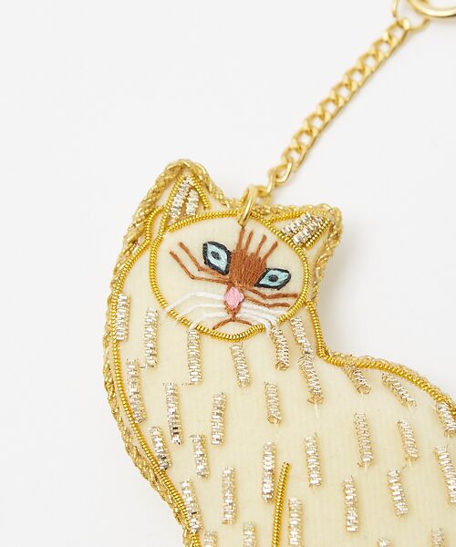 collex / コレックス キーホルダー・ストラップ | ザリ刺繍キャットキーホルダー | 詳細9
