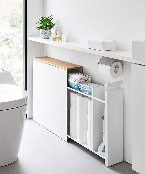 collex/コレックス 【tower】 隠せるトイレ引出し収納 ホワイト F collex/コレックス 【tower】 隠せるトイレ引出し収納 ホワイト F
