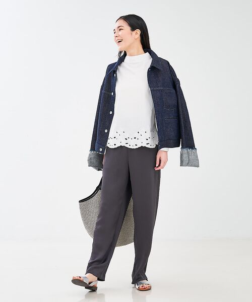 collex / コレックス シャツ・ブラウス | レース切替スタインドカラーブラウス | 詳細13