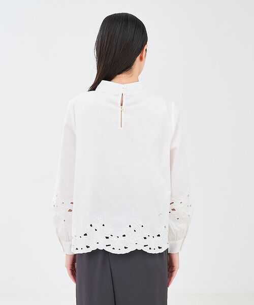 collex / コレックス シャツ・ブラウス | レース切替スタインドカラーブラウス | 詳細16