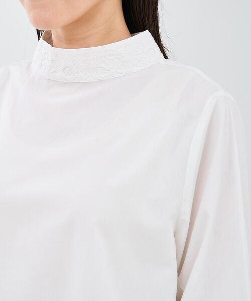 collex / コレックス シャツ・ブラウス | レース切替スタインドカラーブラウス | 詳細18