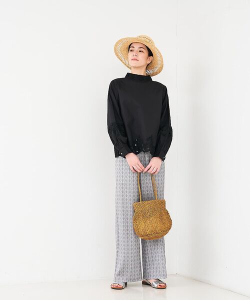 collex / コレックス シャツ・ブラウス | レース切替スタインドカラーブラウス | 詳細24