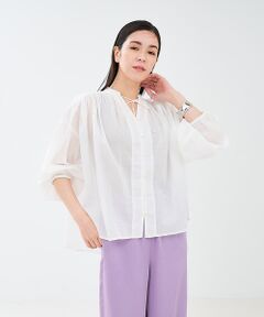 collex / コレックス シャツ・ブラウス | リボン&ギャザーブラウス