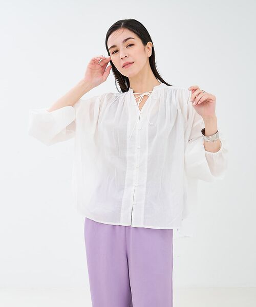 collex / コレックス シャツ・ブラウス | リボン&ギャザーブラウス | 詳細6