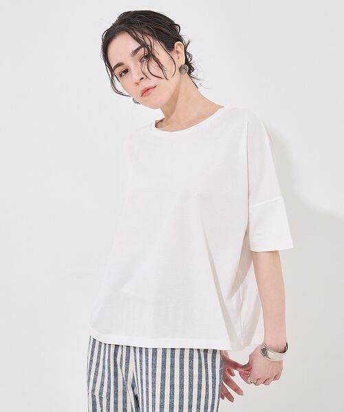 collex/コレックス 【接触冷感・UVカット】コンパクトクールTシャツ ホワイト F collex/コレックス 【接触冷感・UVカット】コンパクトクールTシャツ ホワイト F