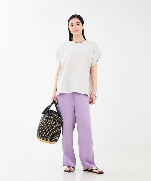 collex / コレックス Tシャツ | 【接触冷感・UVカット】コンパクトクールフレンチスリーブチュニック | 詳細1