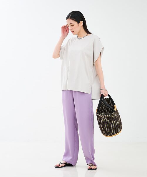 collex / コレックス Tシャツ | 【接触冷感・UVカット】コンパクトクールフレンチスリーブチュニック | 詳細2