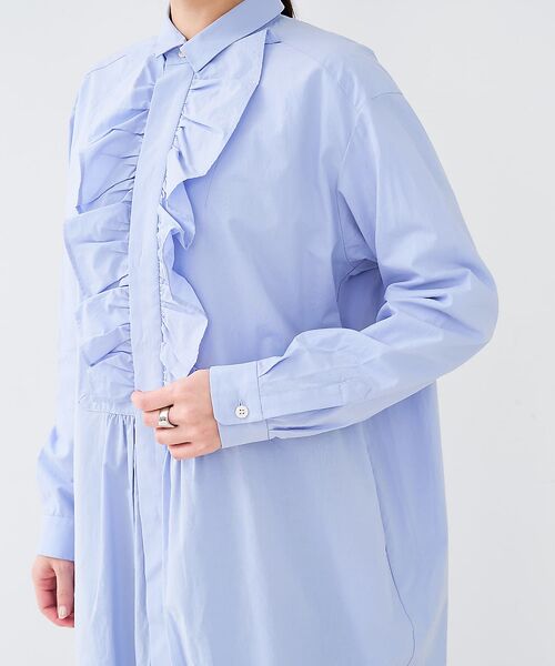 collex / コレックス ワンピース | フロトフリルシャツワンピース | 詳細12